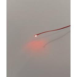 LED-01 - 2 LED rouges miniatures (0,5 x 1mm) avec résistances